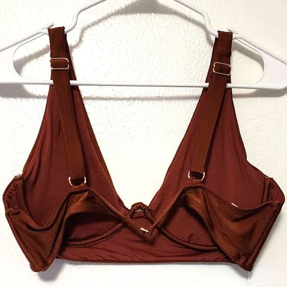 Chelsea and Violet Underwire Bralette Swim Bikini Top XL NEW - Picture 5 of 9